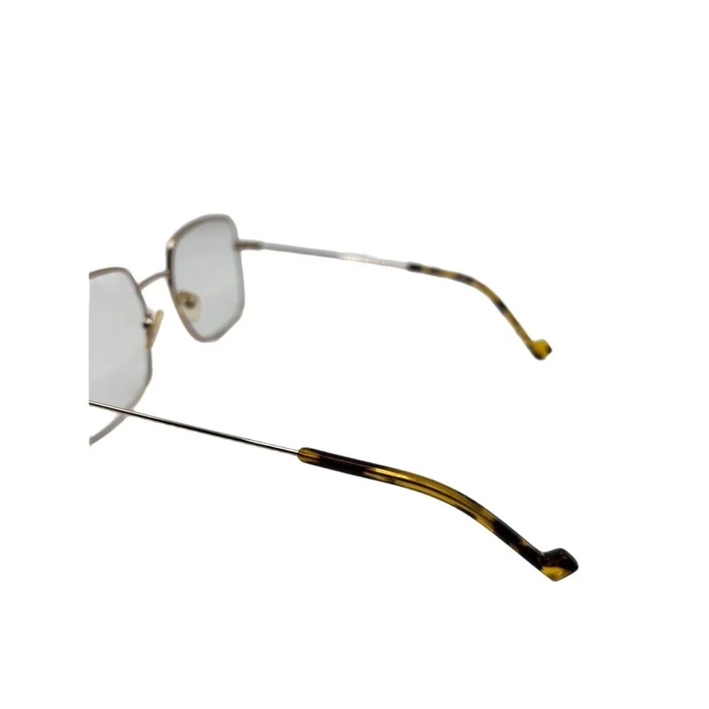 Claire CLA 20-07 Eyeglasses Frames Gold Metal Square 54-18-140 Tortoise